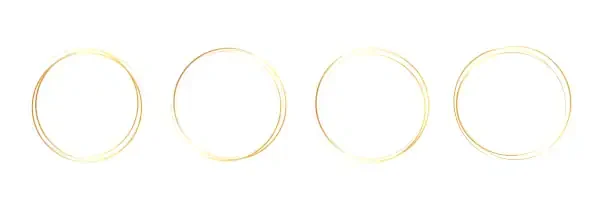 Multiple gold circles