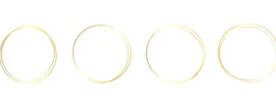 Multiple gold circles